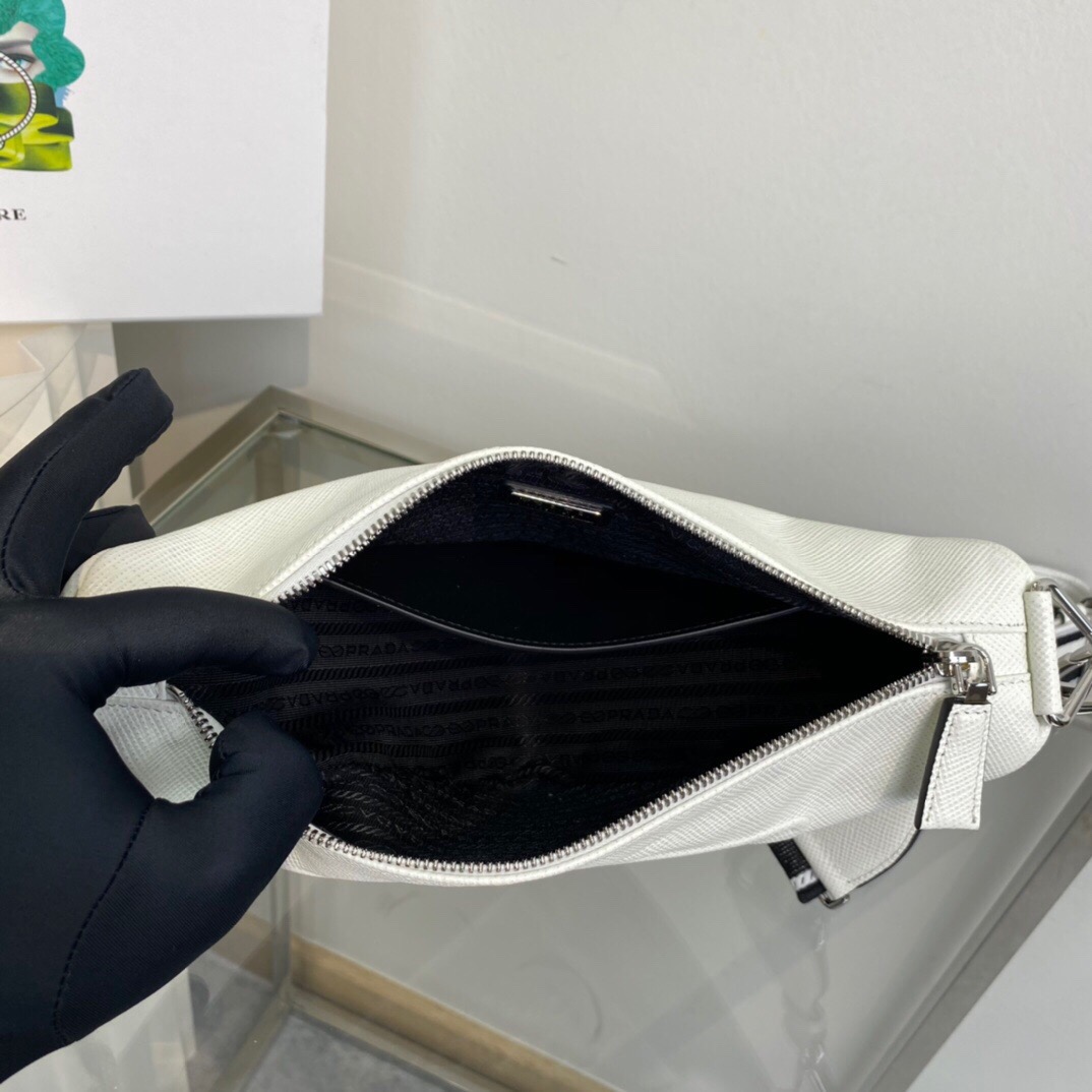 PRADA Saffiano Triangle Bag.