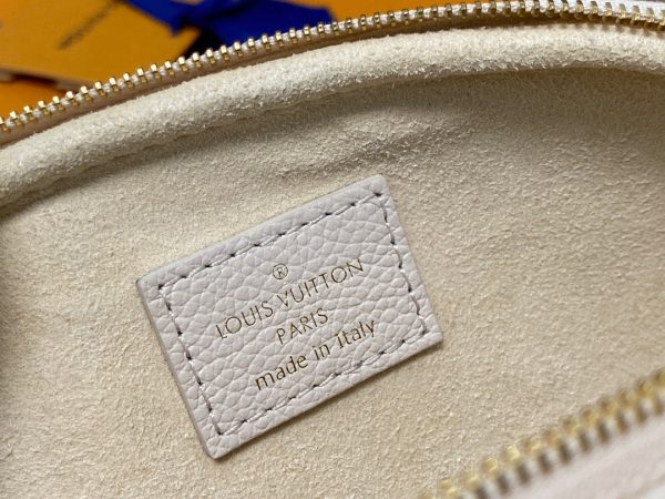 LOUIS VUITTON Mini Bumbag. High-End Quality Bag including gift box, care book, dust bag, authenticity card. Part of Louis Vuitton's Gradient Collection, the Mini Bumbag is an elegant take on the on-trend bag format. Crafted from Monogram Empreinte leather with a stunning printed gradation of colors, this bag will make a stylish addition to your accessory wardrobe. It features a zipped main compartment with a front pocket adorned with a Louis Vuitton leather tag as well as adjustable, removable straps that you can use for either cross-body or shoulder wear. This Mini Bumbag also comes with a stylish, gold-tone chain making it the perfect accessory for any summer occasion.