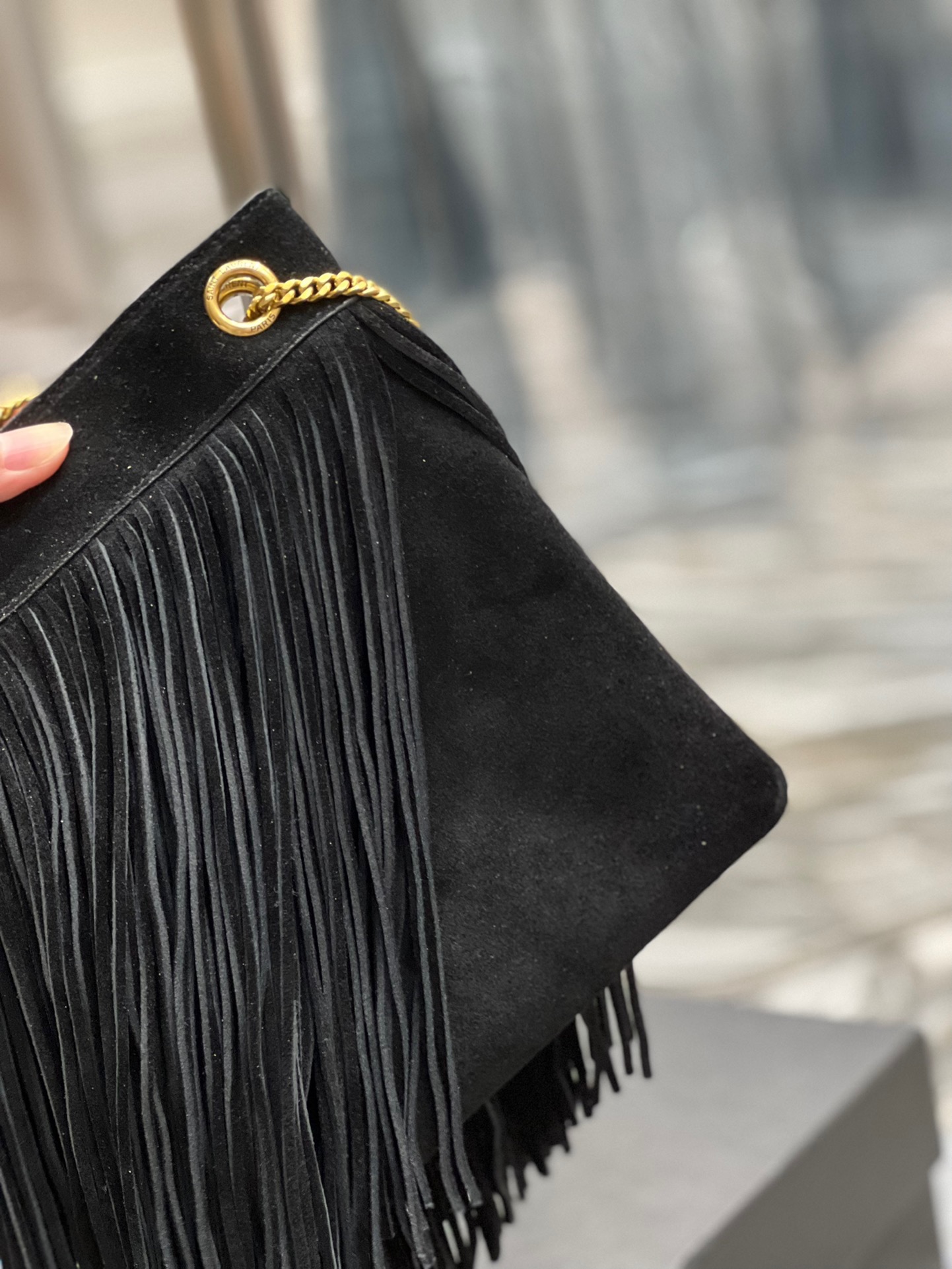 SAINT LAURENT Grace Small Chain Bag.