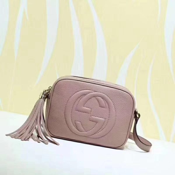 GUCCI 'Soho' Small Leather Disco Bag. Original Bag including gift box, care book, dust bag, authenticity card. Its name may inspire nights out, but its compact size and go-to ease make this bag an everyday essential.