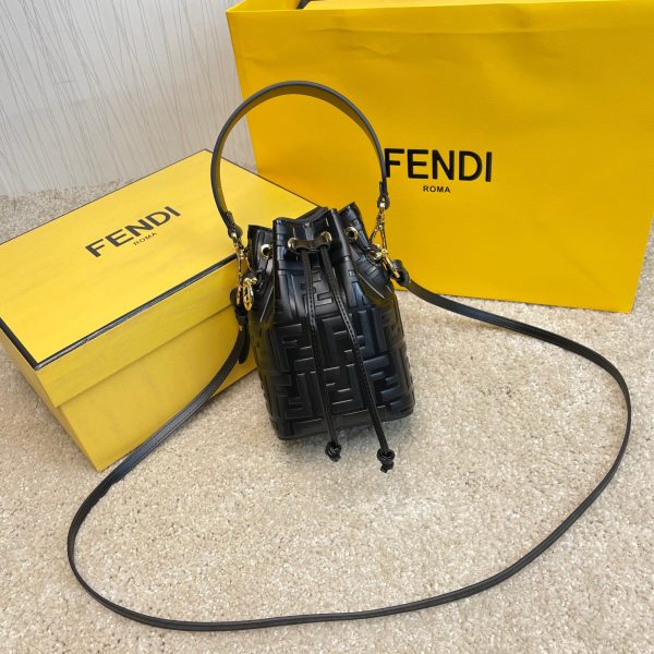 FENDI Mon Tresor Mini Bucket Bag.