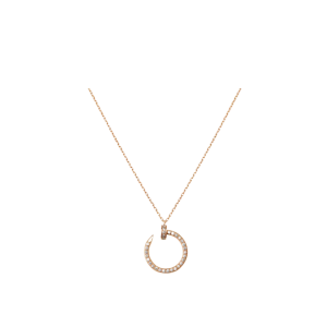 CARTIER Juste Un Clou Necklace. Original Quality Necklace including gift box, care book, dust bag, authenticity card. Cartier’s Juste un Clou collection dates back to the carefree 1970s, but its avant-garde approach is distinctly modern. It’s defined by a repurposing of the nail within the context of fine jewellery – a move that offers a sublime take on the ordinary with an outrageous edge. This necklace is crafted from vermeil gold and set with brilliant-cut stones, taking it far away from its humble inspiration.
