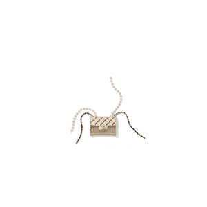 CHANEL Long Necklace. This CHANEL Long Necklace- Gold, Black & Pearly White is part of the Spring-Summer 2021 fashion collection. The artistry and craftsmanship of the House of CHANEL.
