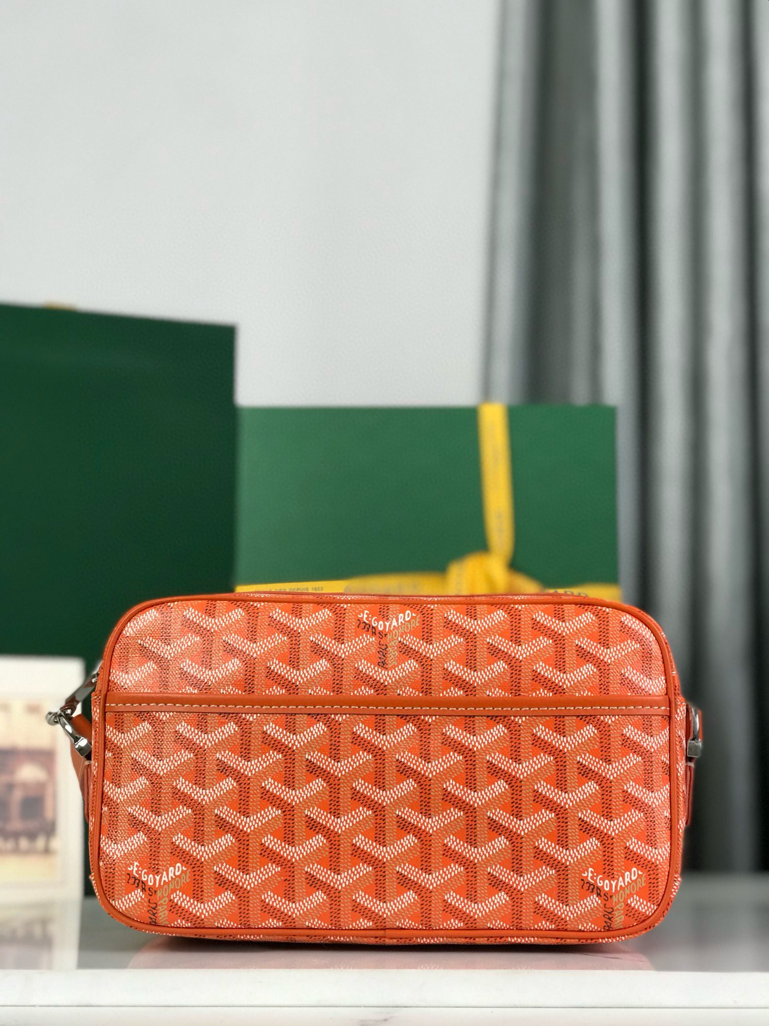 Cap-Vert PM Bag. Authentic quality luxury bag crafted in genuine leather comes with authenticity card, dust bag and gift bag. City Ready. Effortlessly Refined — The Cap-Vert Bag. Designed for life on the move, the Cap-Vert Bag is your perfect urban companion. Compact yet practical, it keeps your essentials neatly organized and always within reach. Crafted with meticulous attention to detail, it features a secure zip closure and a fixed, adjustable shoulder strap for all-day comfort and versatility. Whether you're navigating the city or traveling light, the Cap-Vert combines timeless craftsmanship with modern functionality — a true expression of refined everyday luxury.